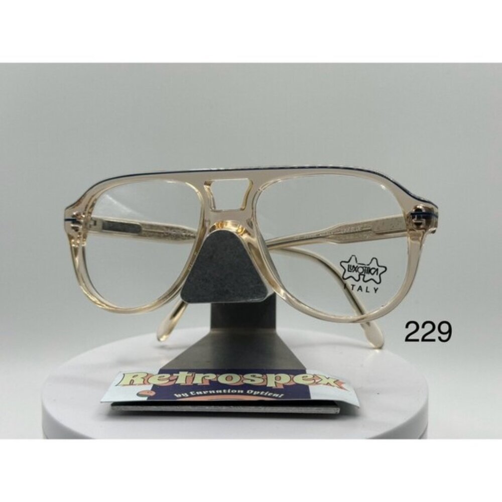 True Vintage Eyeglasses Petite/Kids Plastic Original Lens Avant Gard Brown/Blue